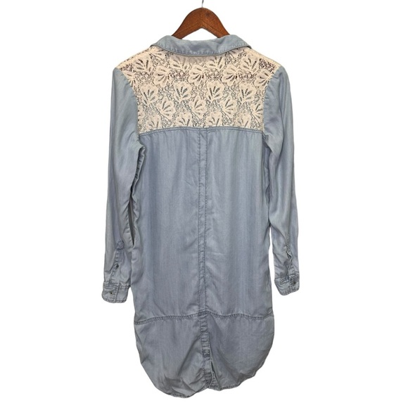 Anthropologie Holding Horses Novela Chambray Dress Size XS - Picture 2 of 12